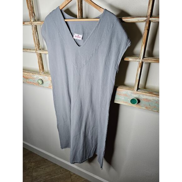 Cotton Ways Grey Sleeveless Dress ladies size 2 / Large/ Xlarge - Picture 6 of 10